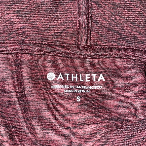 Athleta Maroon Semi Fitted Hoodie Sweatshirt - Picture 4 of 4